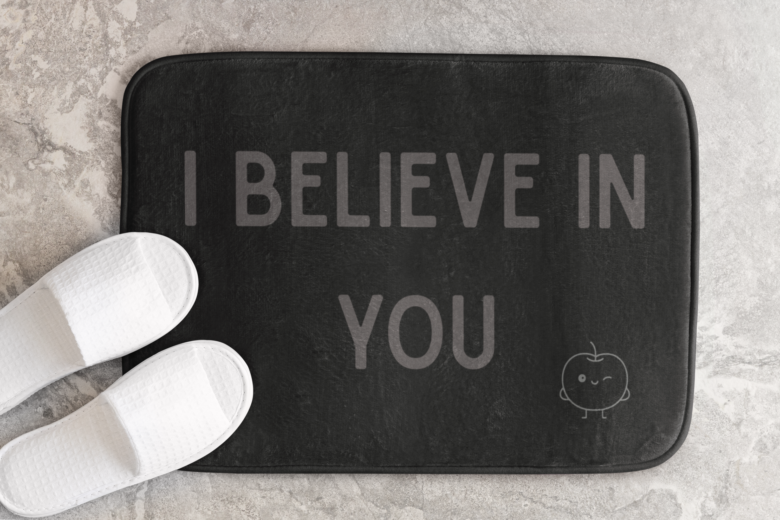 "I Believe In You" Bath Mat